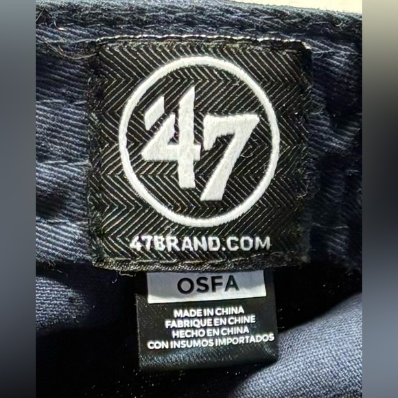 ‘47 brand Jerry Garcia Hand Logo Hat Cap StrapBack Blue/Red - Picture 6 of 7